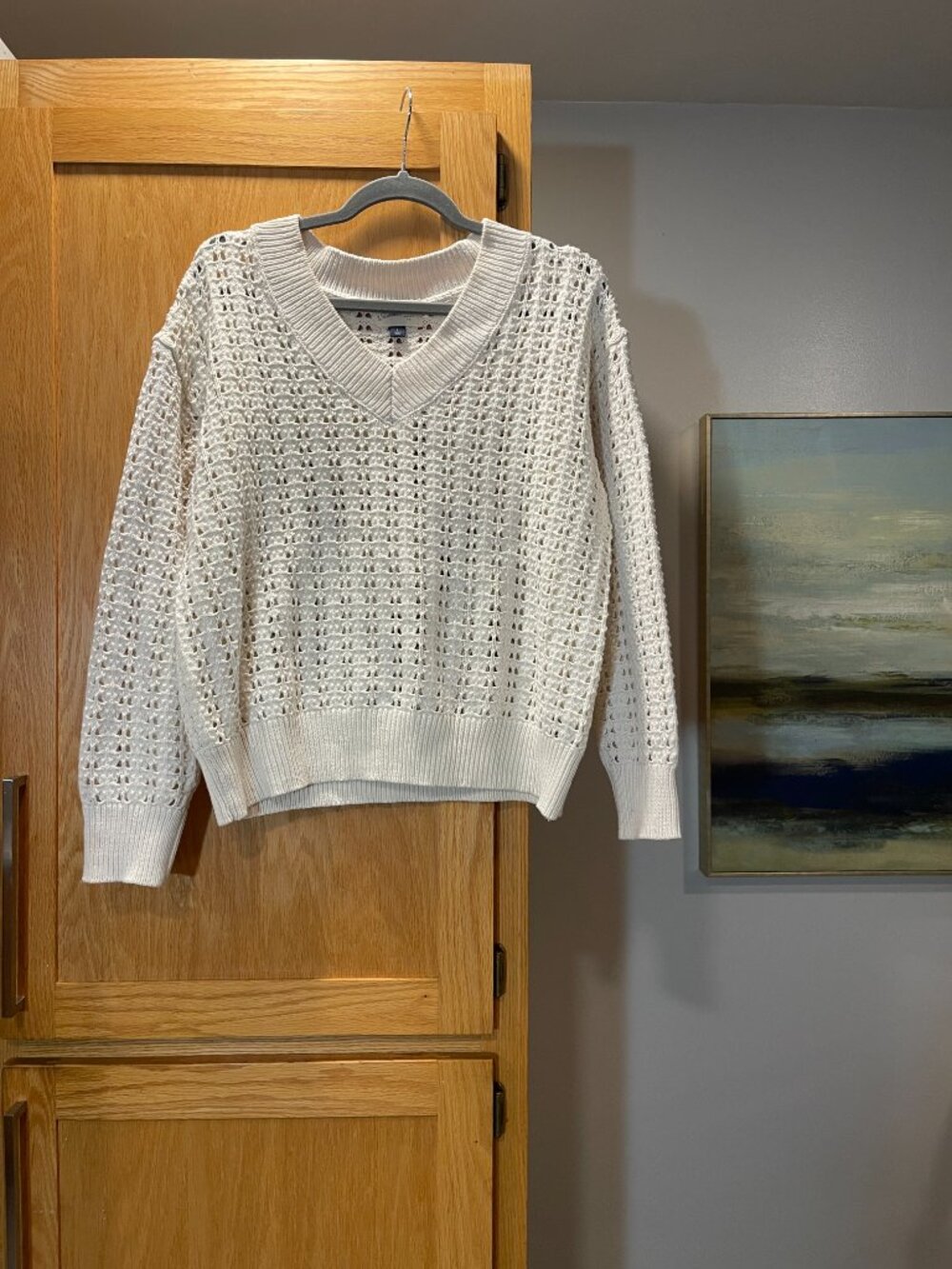 Universal Thread Open Knit Pullover Sweater _‎ Size L _ Boho Grandmacore Coastal